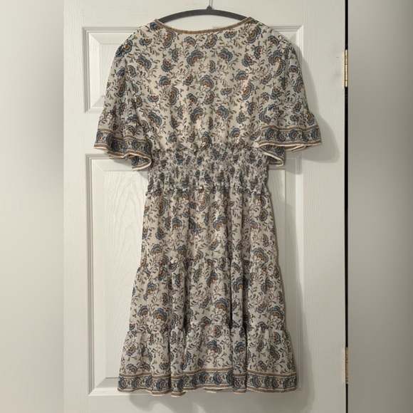 Max Studio Smocked Waist Tiered Dress Size M - Picture 4 of 9